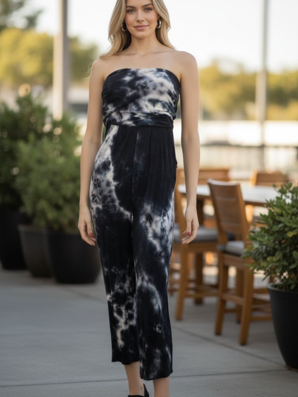 Antistar Tye dye strapless Romper Jumpsuit size Small